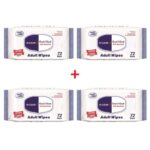 Cool & Cool - Extra Large Size Adult Cleaning Wipes 72's (Bundle of 4)