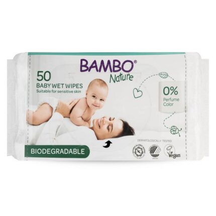 Bambo Nature - Biodegradable Eco-Friendly Wipes 50 Wipes