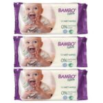 Bambo Nature Eco - Wet Wipes 50S Colour 150 Wipes Pack Of 3 Wipes