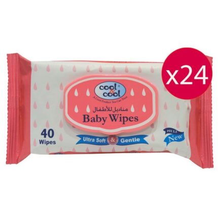 Cool & Cool - Premium Baby Wipes 40'sx24 - 960 Wipes