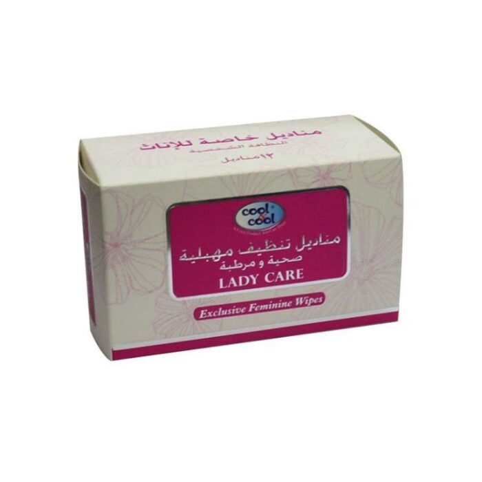 Cool & Cool Lady Care Wipes 12's