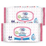 Cool & Cool - 99% Water Content Baby Wipes 64's x 2 - 128 Counts