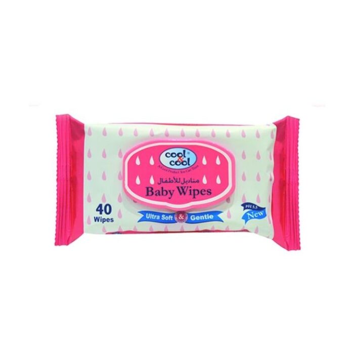 Cool & Cool Regular Baby Wipes - 40's
