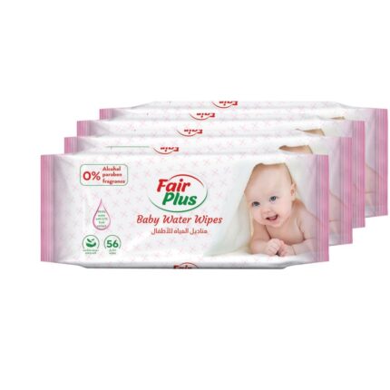 Fair Plus - Baby Water Wet Wipes - 56 pcs Pack of 4