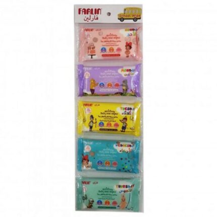 Farlin - School Wipes 10 Sheets Pack of 5