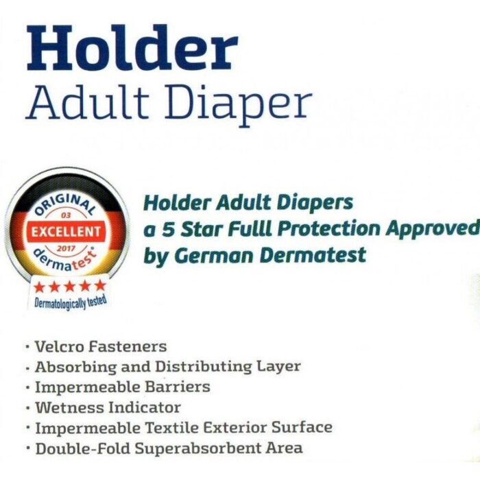 Holder - Adult Diapers, Medium, For Waist Size 85-125 cm - Pack of 8