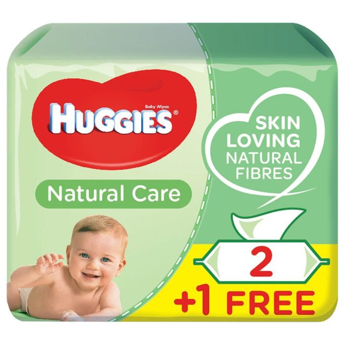 Huggies - Baby Wipes Aloe Vera 2+1 Free 56s x 3 - 168 Wipes