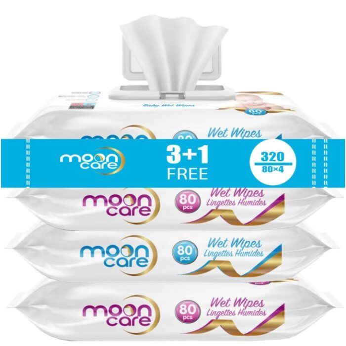 Moon Care - Baby Wet Wipes For Sensitive Skin 320 Wipes