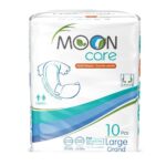 Moon Care - Large Waist Heavy-Briefs Adult Diapers 100-150 cm, 10 Count