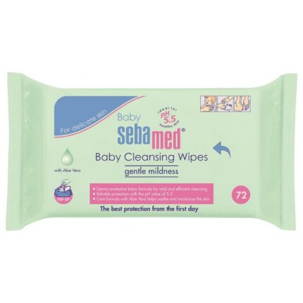 Sebamed - Baby Wet Wipes With Aloe Vera - 72 Pcs