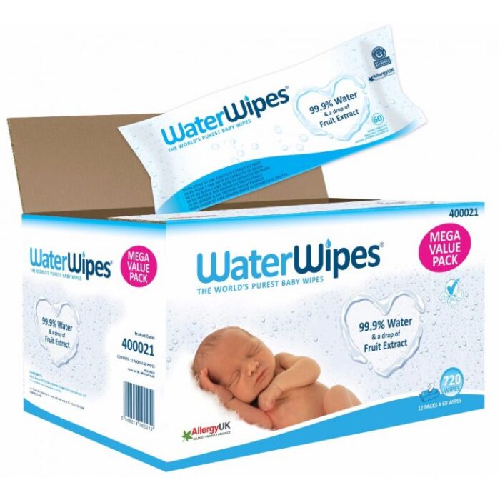 WaterWipes - Baby Wipes,12x60 - 720 Wipes