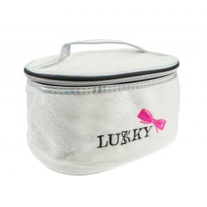 Lukky - Big Plush Makeup Purse With Embroidery