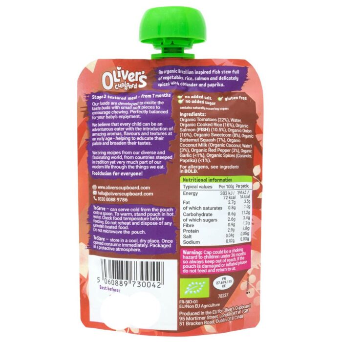 Oliver's Cupboard - Organic Bahia Stew - 130g